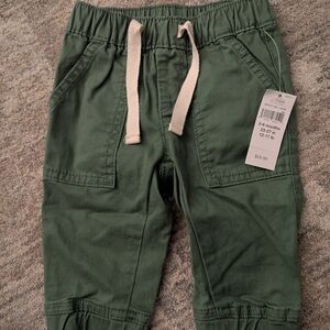 GAP Olive Green Drawstring Jogger Pants Relaxed Cotton Jogger